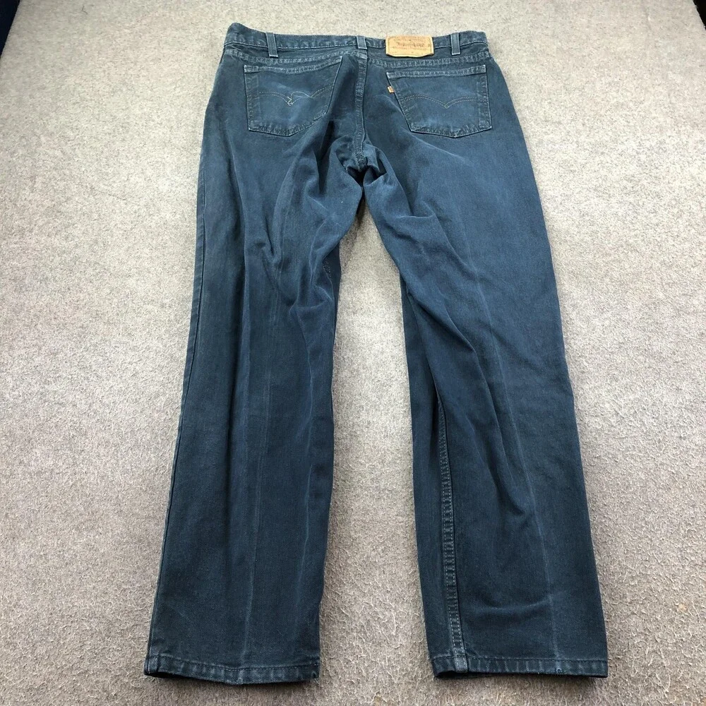 Levis 550 Jeans Mens 36x30 Blue Medium Wash Relaxed Straight Denim Pants Casual